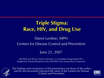 Triple Stigma: Race, HIV and Drug Use (PDF)