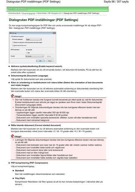 CanoScan 5600F Onlinehandbok - Canon Europe