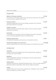 Menukaart De Gespleten Arent - restaurateurs.iens.nl