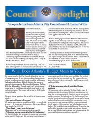 Councilman H. Lamar Willis - Atlanta City Council - City of Atlanta