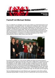 Fantreff mit Michael Skibbe - Eintracht Frankfurt
