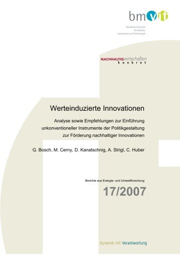 Bosch Cerny Kanatschnig 2007 Werteinduzierte Innovationen ... - ÖIN