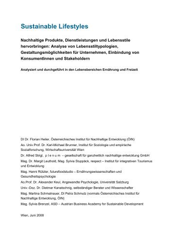 Heiler Brunner Strigl 2008 Sustainable Lifestyles deu.pdf - ÖIN