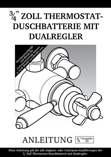 duschbatterie mit dualregler - Hudson Reed