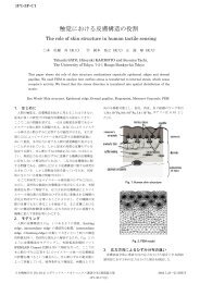 触覚における皮膚構造の役割 - Tachi Lab