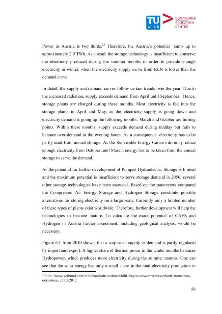 The relevance of energy storages for an autarky of electricity supply ...