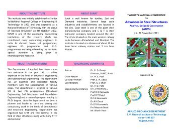 Advances in Steel Structures - Gujarat Technological University