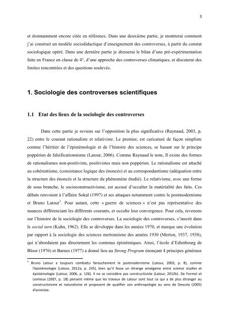 Un exemple à partir des controverses climatiques Scotto d'Apollonia ...