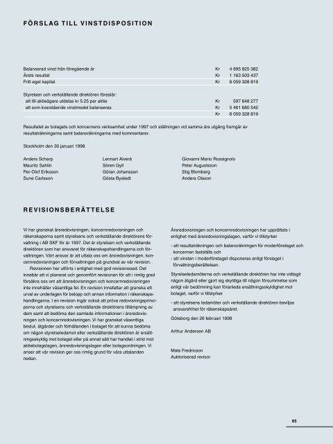 Årsredovisning  - Investor relations - SKF.com