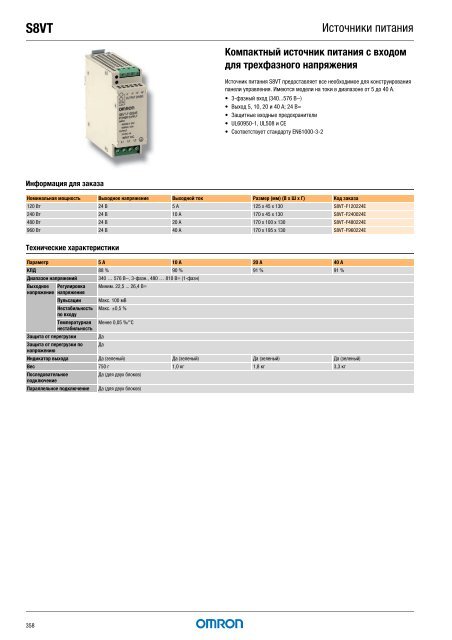 Продукты для промышленной автоматизации 2008