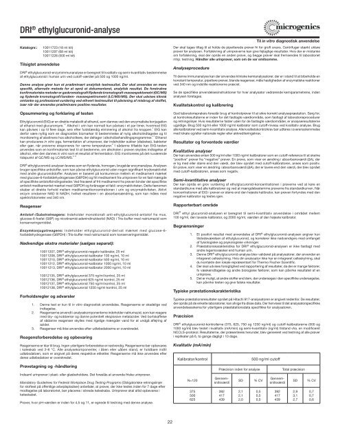 DRI® Ethyl Glucuronide Assay - Fisher Scientific