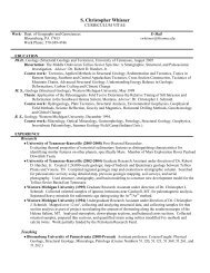 curriculum vitae (pdf format) - Bloomsburg University