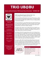 TRiO UB@BU - Home - Bloomsburg University