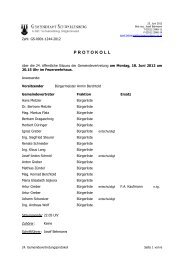 Protokoll der 24. Gemeindevertretungssitzung vom 18. Juni 2012