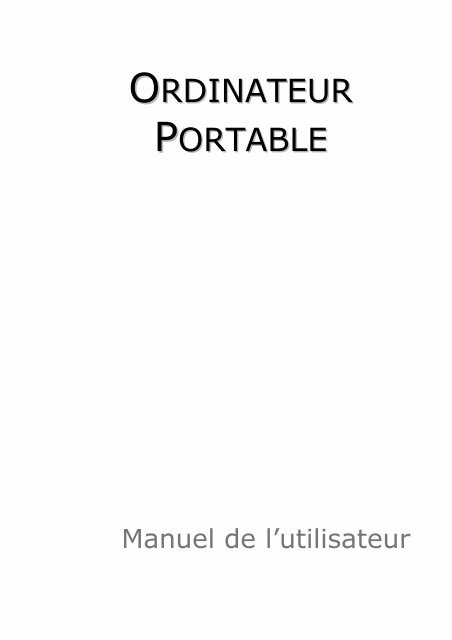 ORDINATEUR PORTABLE