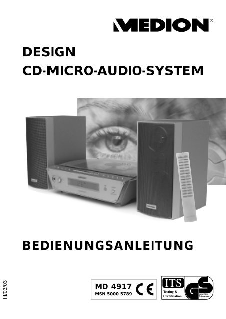 MD 4917 - Design CD-Micro-Audio-System