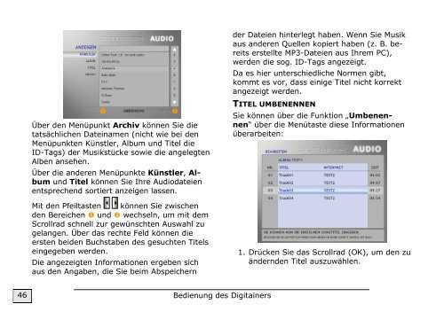 Digitainer 1.1 Benutzerhandbuch