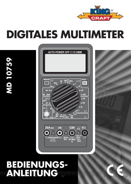 Cover Multimeter MD 10759 D.FH11