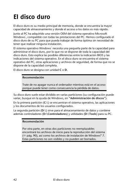 Indicaciones para estas instrucciones Personal - medion