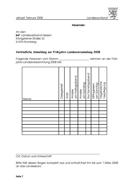 Vorwort - BdP Landesverband Hessen