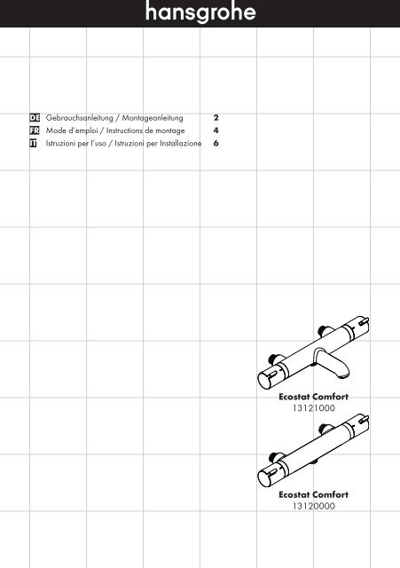 Notice de montage (PDF) Thermostatique