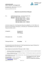 Allgemeines bauaufsichtliches Prüfzeugnis Für: 2-Griff ... - Hansgrohe
