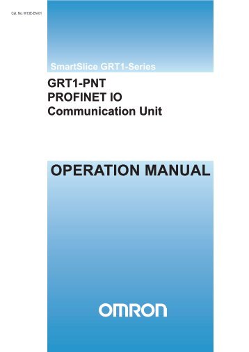 W13E-EN-01 GRT1-PNT Operation Manual