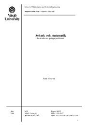 Schack och matematik