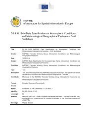 Data Specification on Atmospheric Conditions and ... - Inspire - Europa