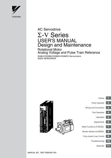 AC Servodrive Sigma-V Series USER'S MANUAL Design and ...