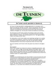 De Tuinen wordt specialist in Glutenvrij