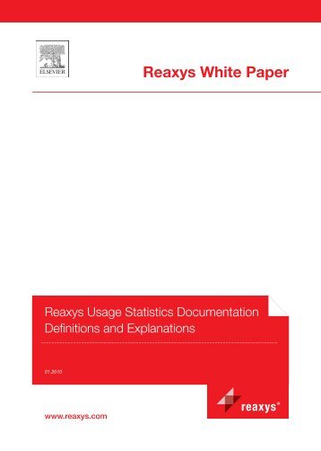 REAXYS Usage Data Documentation