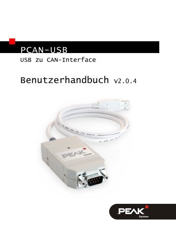 PCAN-USB - Benutzerhandbuch