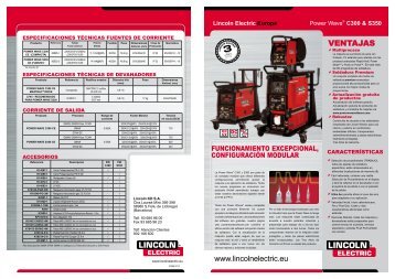 Power Wave® C300 & S350 - Lincoln Electric