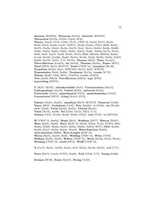 A Selected Bibliography of Publications by, and ... - University of Utah