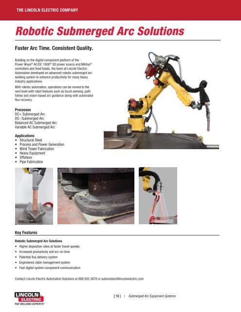 Digital Submerged Arc Welding Systems - Lincoln Electric