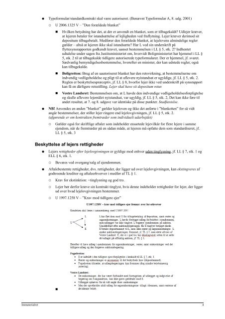 Brugsrettigheder / Lejeret - JuraWiki