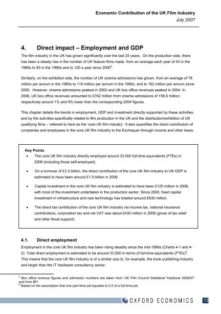 The Economic Impact of the UK Film Industry - BFI - British Film ...