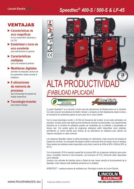 ALTA PRODUCTIVIDAD - Lincoln Electric