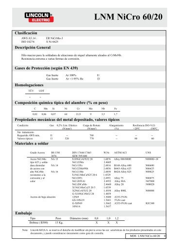 LNM NiCro 60/20