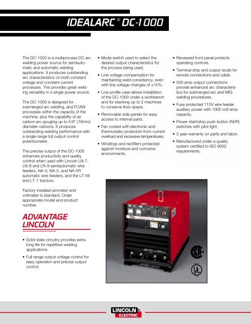 Idealarc Dc 1000 Sveiseeksperten