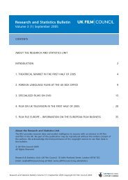 Research and Statistics Bulletin - September 2005 - BFI