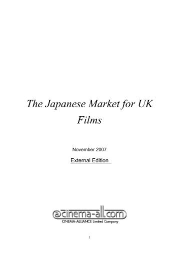 The Japanese Market for UK Films - BFI