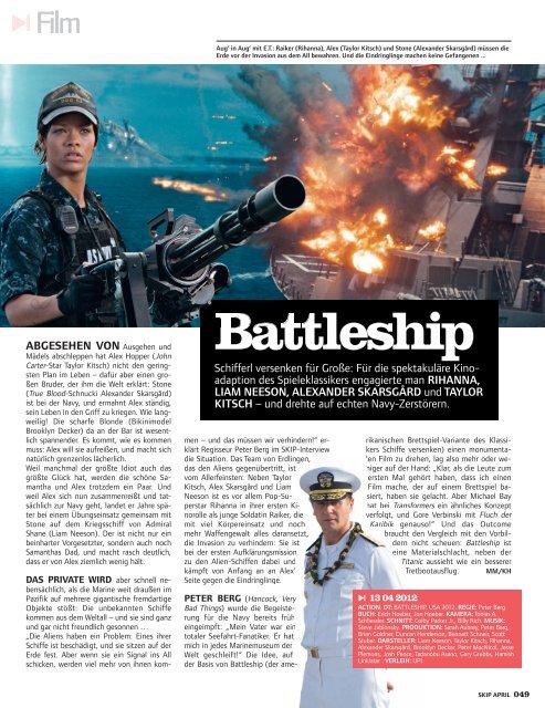 SKIP - Das Kinomagazin, April 2012