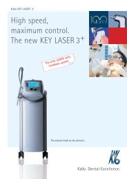 High speed, maximum control. The new KEY LASER 3+ - KaVo