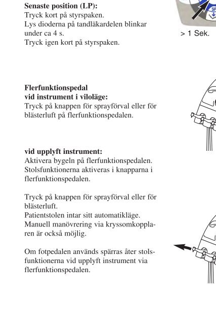 Bruksanvisning. KaVo Primus® 1058 S/TM/C/G.