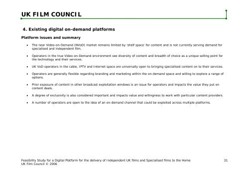 Feasibility Study of a Digital Platform for the delivery of UK ... - BFI