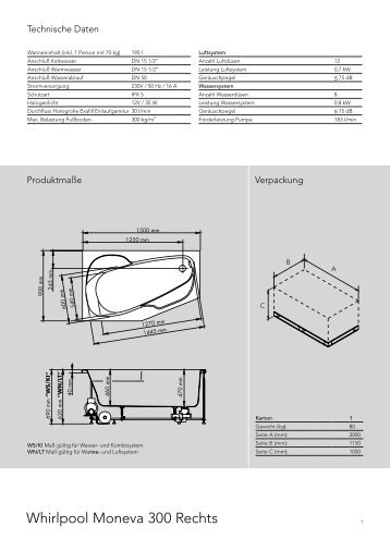 Whirlpool Moneva 300 Rechts - Hansgrohe