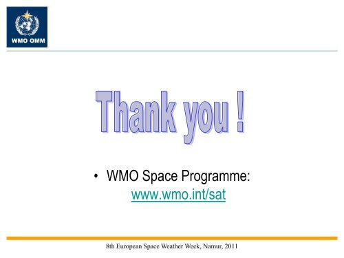 The WMO Inter-Programme Coordination Team on Space Weather