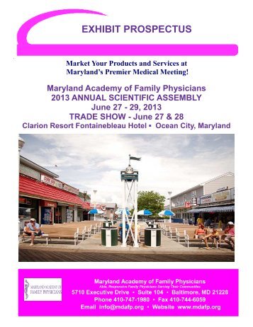 exhibitor prospectus - Maryland Academy of Family Physicians